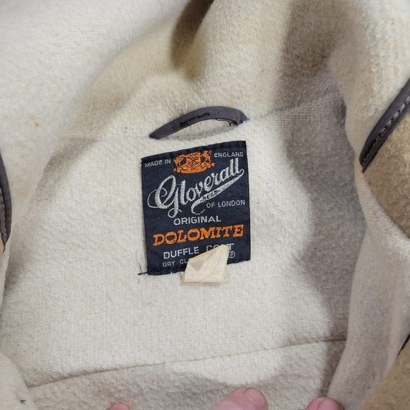 Vintage beige coat, duffle coat beige wool original Dolomite duffle coat, winter - Picture 7 of 15